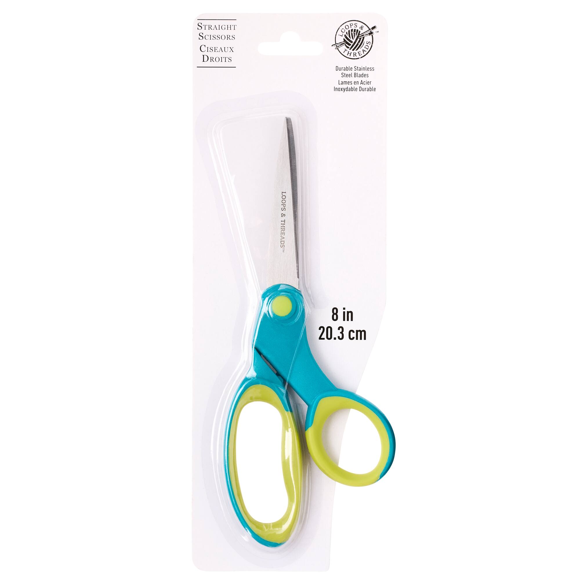 8" Straight Scissors by Loops & Threads®